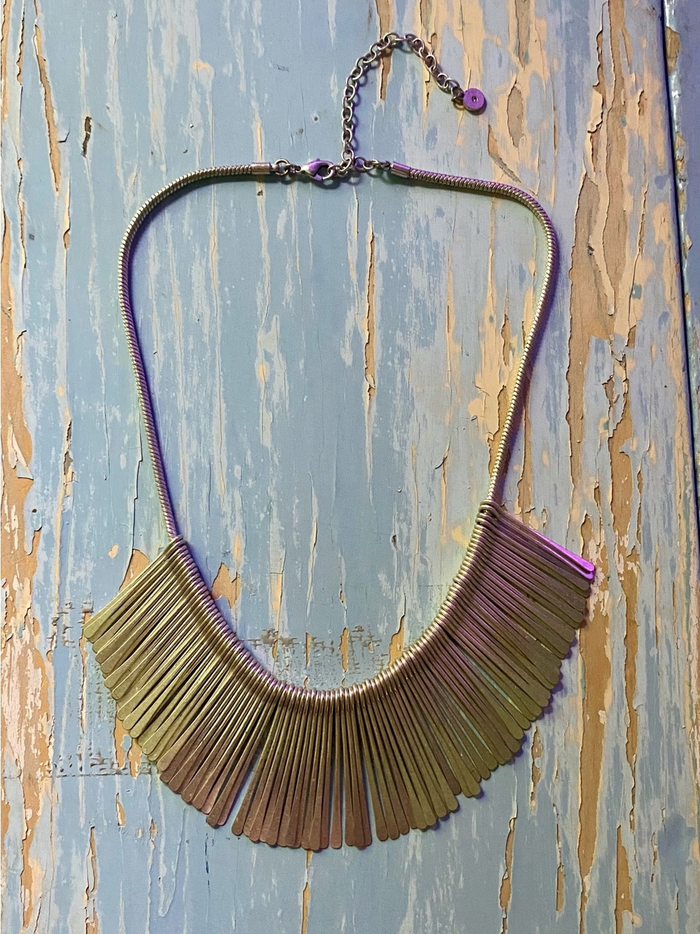 Silver-Tone Fringe Statement Necklace - Women Jewelry